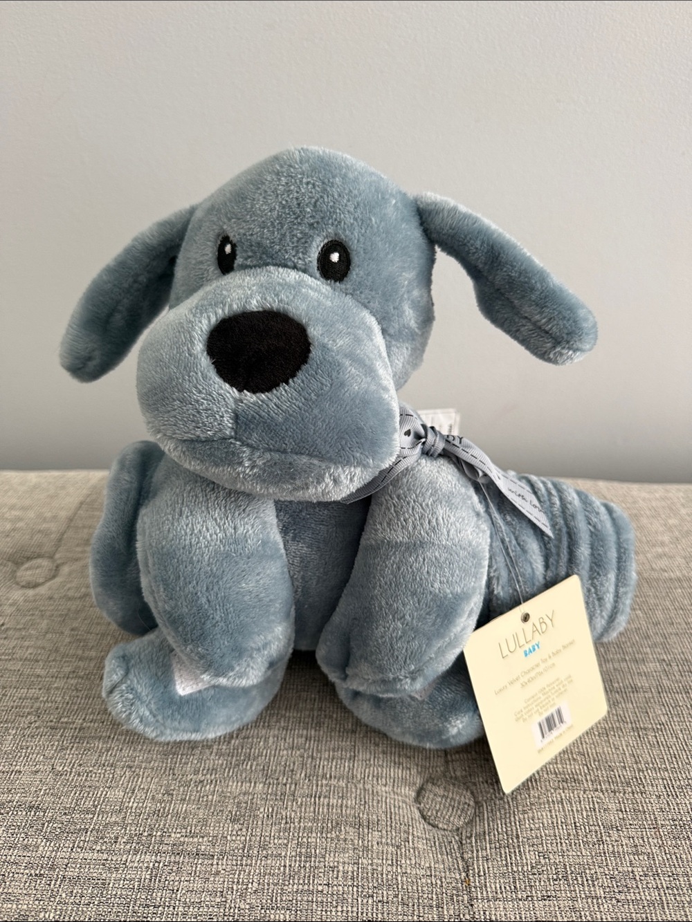 Lullaby luxury character Plush Blue Dog Toy and baby Blakey